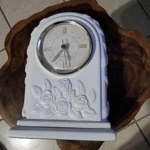 Ceramic Floral Design Mantel Clock